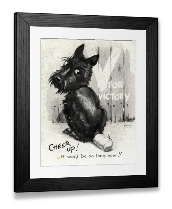 Framed Print : WW2 greetings card, Cheer up Framed Print : WW2 greetings card, Cheer up