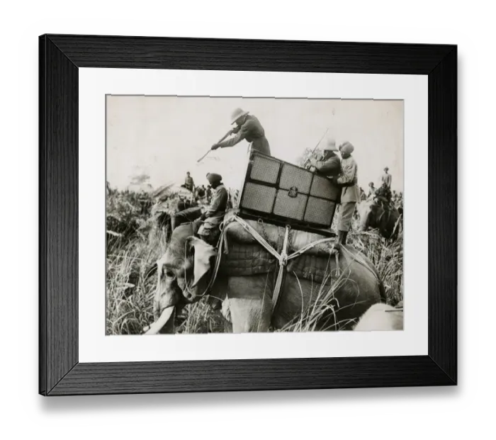 Framed Print : King George V hunting Framed Print : King George V hunting