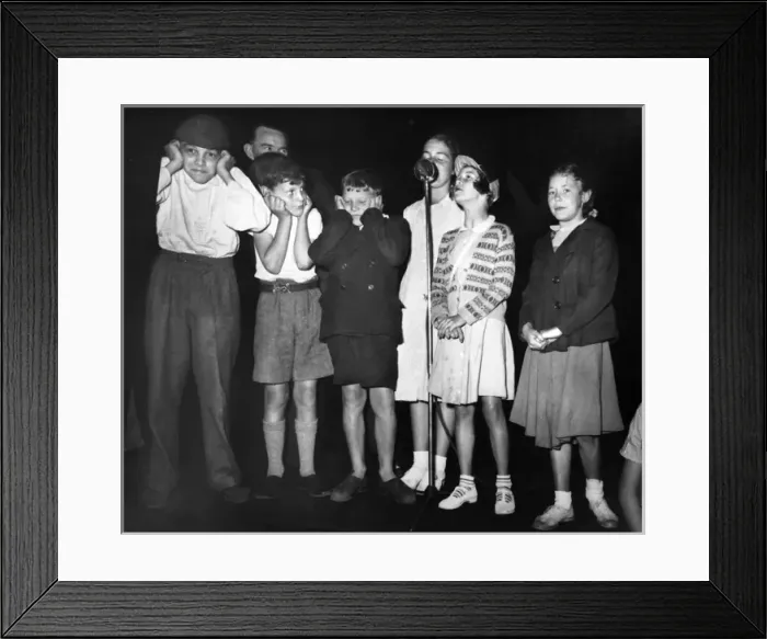 Framed Print : 1950s Cinema - Childrens Saturday Matinee Framed Print : 1950s Cinema - Childrens Saturday Matinee