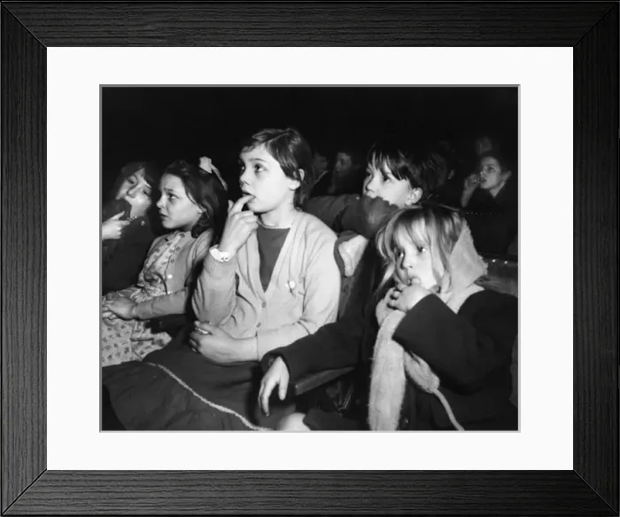 Framed Print : 1950s Cinema - Childrens Saturday Matinee Framed Print : 1950s Cinema - Childrens Saturday Matinee