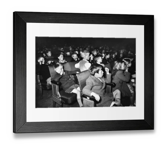 Framed Print : 1950s Cinema - Childrens Saturday Matinee Framed Print : 1950s Cinema - Childrens Saturday Matinee
