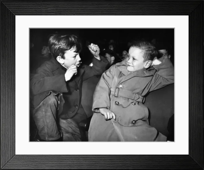 Framed Print : 1950s Cinema - Childrens Saturday Matinee Framed Print : 1950s Cinema - Childrens Saturday Matinee