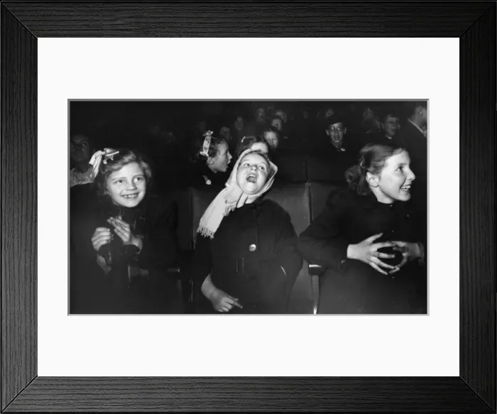 Framed Print : 1950s Cinema - Childrens Saturday Matinee Framed Print : 1950s Cinema - Childrens Saturday Matinee