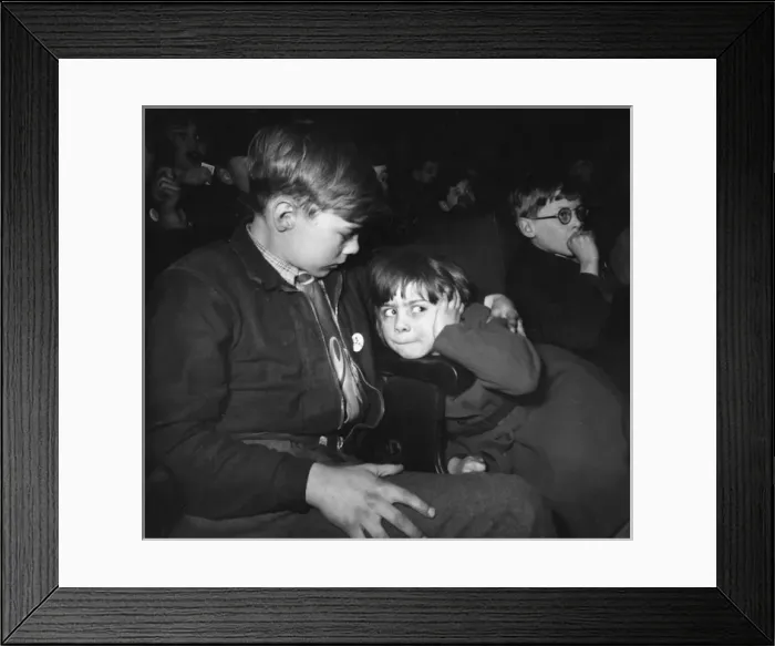 Framed Print : 1950s Cinema - Childrens Saturday Matinee Framed Print : 1950s Cinema - Childrens Saturday Matinee