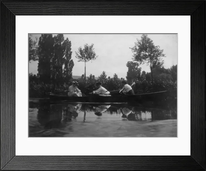 Framed Print : Three students rowing Framed Print : Three students rowing