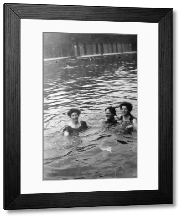 Framed Print : Students swimming Commercial Road Swimming Baths, Bedford Framed Print : Students swimming Commercial Road Swimming Baths, Bedford