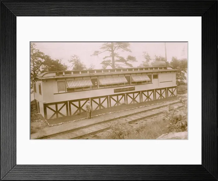 Framed Print : Clear Block Camp, Lake Webster, Massachusetts, USA
