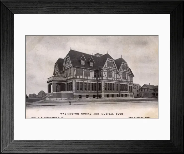 Framed Print : Social Club building, New Bedford, Massachusetts, USA Framed Print : Social Club building, New Bedford, Massachusetts, USA
