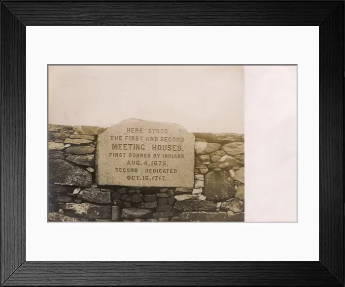 Framed Print : Memorial stone, Quaboag, West Brookfield, Mass, USA Framed Print : Memorial stone, Quaboag, West Brookfield, Mass, USA