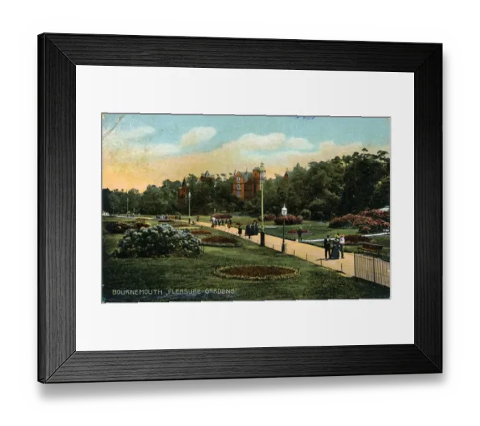 Framed Print : The Pleasure Gardens, Bournemouth, Dorset Framed Print : The Pleasure Gardens, Bournemouth, Dorset