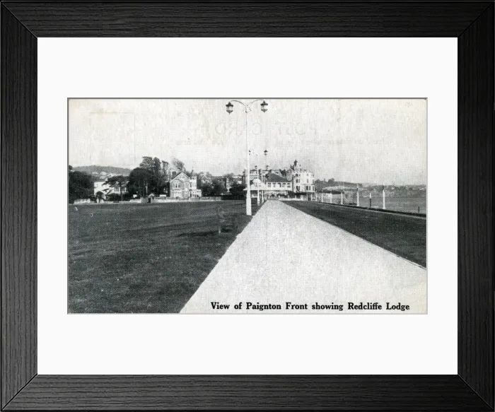 Framed Print : The Front & Redcliffe Lodge, Paignton, Devon Framed Print : The Front & Redcliffe Lodge, Paignton, Devon