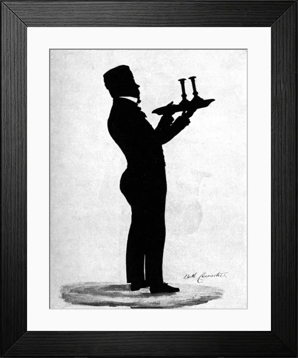 Framed Print : Bath Characters by Edouart - George Cary, porter Framed Print : Bath Characters by Edouart - George Cary, porter