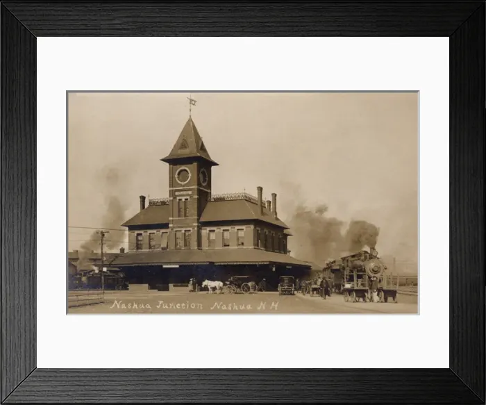 Framed Print : Nashua Junction railway station, New Hampshire, USA Framed Print : Nashua Junction railway station, New Hampshire, USA