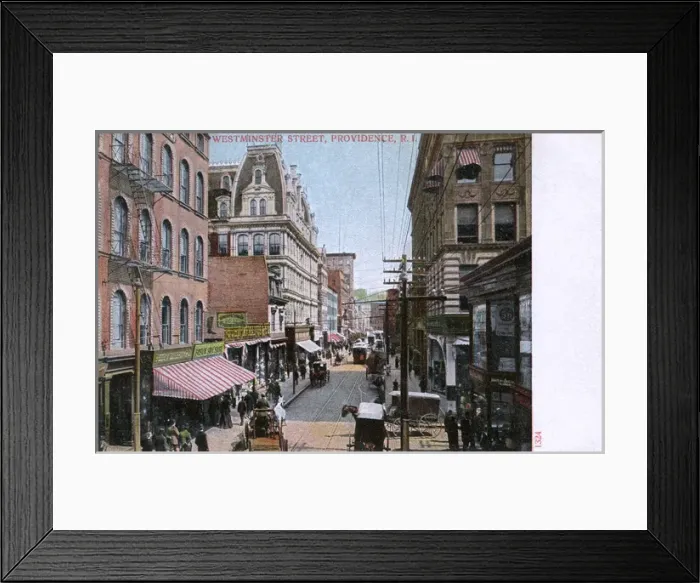 Framed Print : Westminster Street, Providence, Rhode Island, USA Framed Print : Westminster Street, Providence, Rhode Island, USA