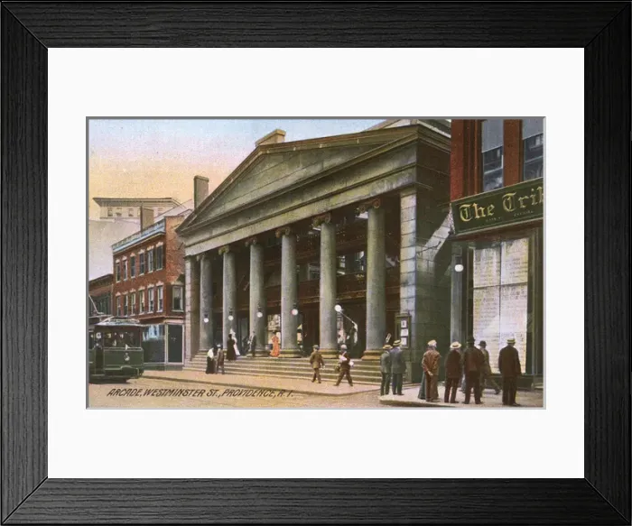 Framed Print : Arcade, Westminster Street, Providence, Rhode Island, USA Framed Print : Arcade, Westminster Street, Providence, Rhode Island, USA