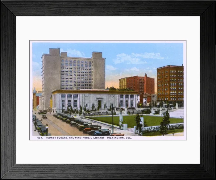 Framed Print : Rodney Square, Wilmington, Delaware, USA
