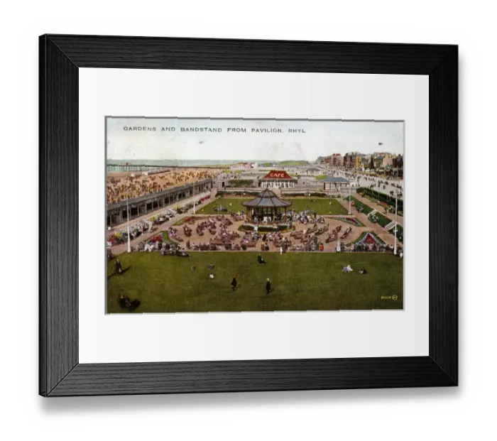 Framed Print : The Town & Gardens, Rhyl, Clwyd Framed Print : The Town & Gardens, Rhyl, Clwyd