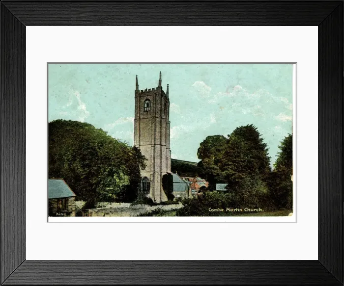 Framed Print : The Church, Combe Martin, Devon Framed Print : The Church, Combe Martin, Devon
