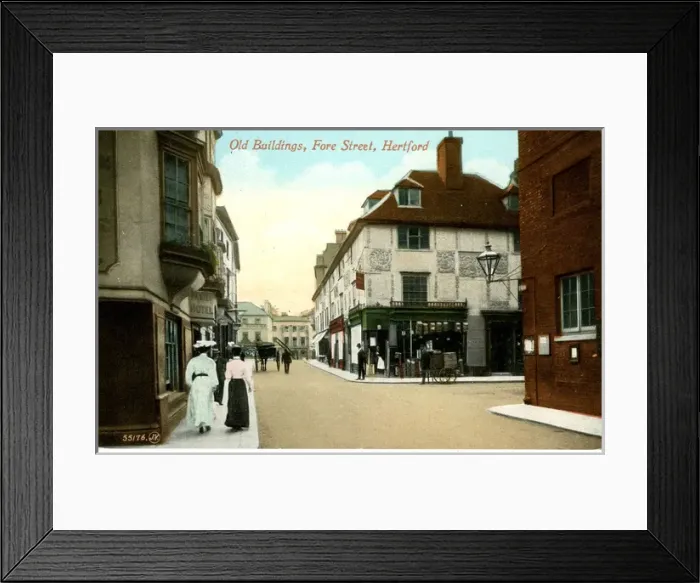 Framed Print : Fore Street, Hertford, Hertfordshire Framed Print : Fore Street, Hertford, Hertfordshire