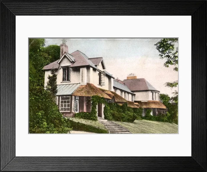 Framed Print : Cottage Hotel, Lynton, Devon Framed Print : Cottage Hotel, Lynton, Devon