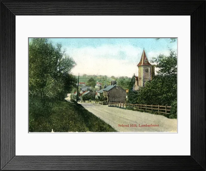 Framed Print : School Hill, Lamberhurst, Kent Framed Print : School Hill, Lamberhurst, Kent