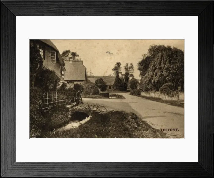 Framed Print : The Village, Teffont, Wiltshire Framed Print : The Village, Teffont, Wiltshire