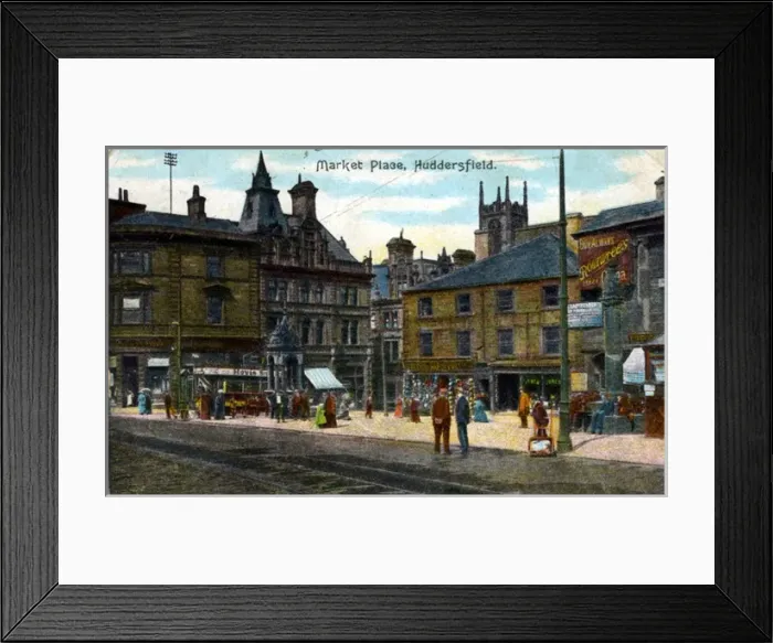Framed Print : Market Place, Huddersfield, Yorkshire Framed Print : Market Place, Huddersfield, Yorkshire