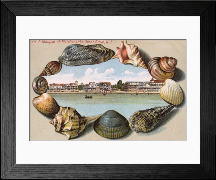 Framed Print : Fletcher Lake, Ocean Grove, New Jersey, USA Framed Print : Fletcher Lake, Ocean Grove, New Jersey, USA