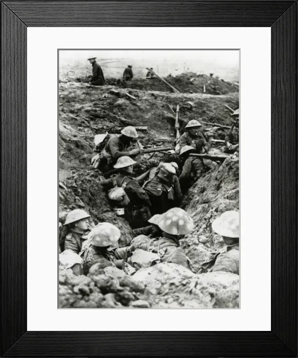 Framed Print : WW1 - Between Ypres and Menin - Waiting to attack Framed Print : WW1 - Between Ypres and Menin - Waiting to attack