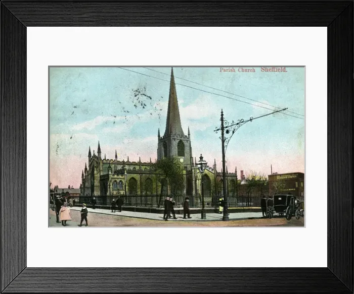 Framed Print : Parish Church, Sheffield, Yorkshire Framed Print : Parish Church, Sheffield, Yorkshire