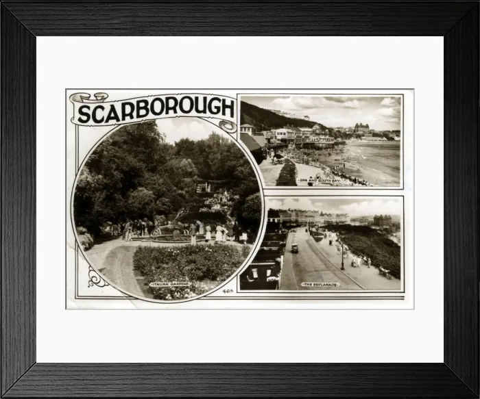 Framed Print : Multi View, Scarborough, Yorkshire Framed Print : Multi View, Scarborough, Yorkshire