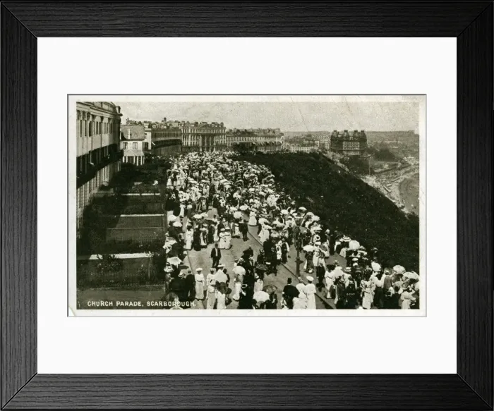 Framed Print : Church Parade, Scarborough, Yorkshire Framed Print : Church Parade, Scarborough, Yorkshire