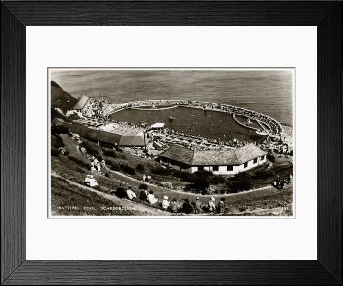 Framed Print : Bathing Pool, Scarborough, Yorkshire Framed Print : Bathing Pool, Scarborough, Yorkshire