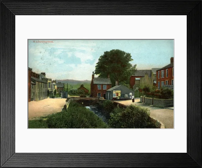 Framed Print : General View, Waddington, Lancashire Framed Print : General View, Waddington, Lancashire