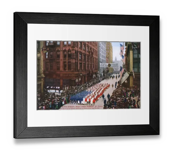 Framed Print : Parade in Sixth Street, St Paul, Minnesota, USA Framed Print : Parade in Sixth Street, St Paul, Minnesota, USA