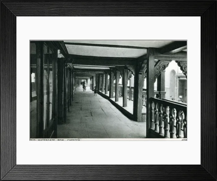Framed Print : Old Watergate Row, Chester, Cheshire Framed Print : Old Watergate Row, Chester, Cheshire