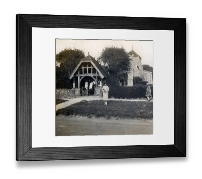Framed Print : Lychgate, Rottingdean, Sussex Framed Print : Lychgate, Rottingdean, Sussex