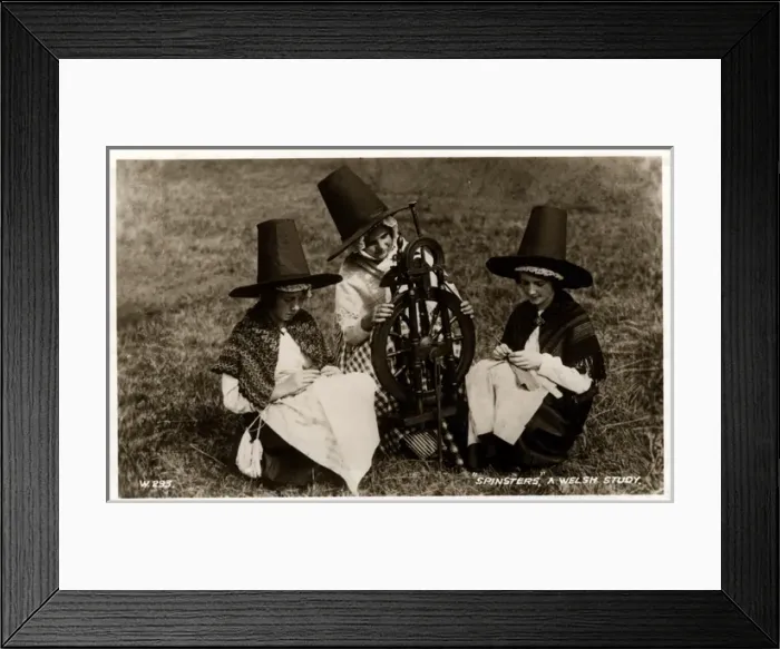 Framed Print : Welsh spinsters Framed Print : Welsh spinsters