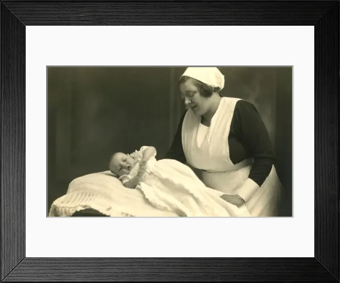 Framed Print : Nurse with baby Framed Print : Nurse with baby