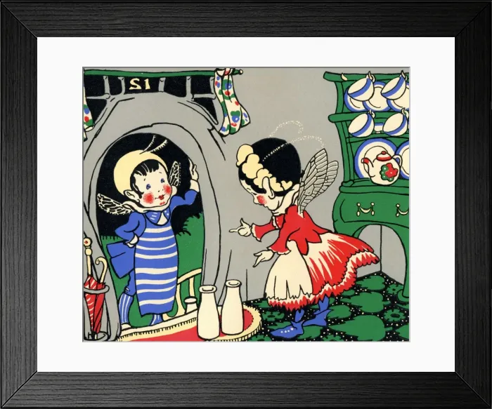 Framed Print : Pixie milk delivery Framed Print : Pixie milk delivery