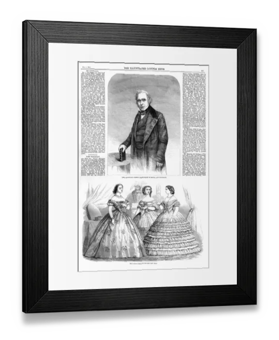 Framed Print : A page from The Illustrated London News, 7th January 1860 Framed Print : A page from The Illustrated London News, 7th January 1860