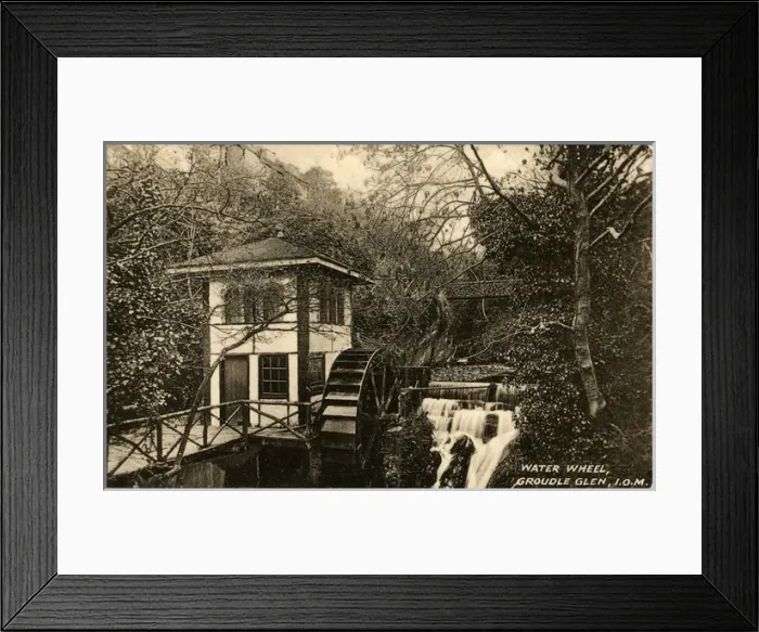 Framed Print : The Water Wheel, Groudle Glen, Isle of Man Framed Print : The Water Wheel, Groudle Glen, Isle of Man