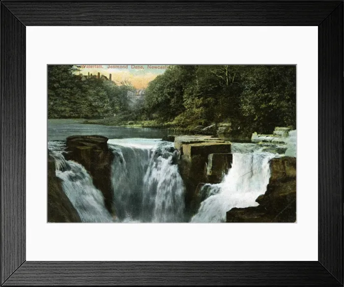 Framed Print : Waterfall, Jesmond Dene, County Durham Framed Print : Waterfall, Jesmond Dene, County Durham