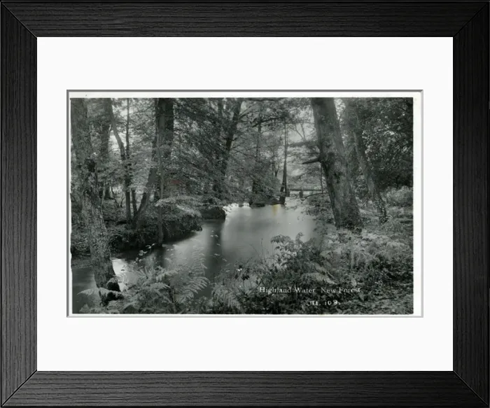Framed Print : Highland Water, New Forest National Park, Hampshire Framed Print : Highland Water, New Forest National Park, Hampshire