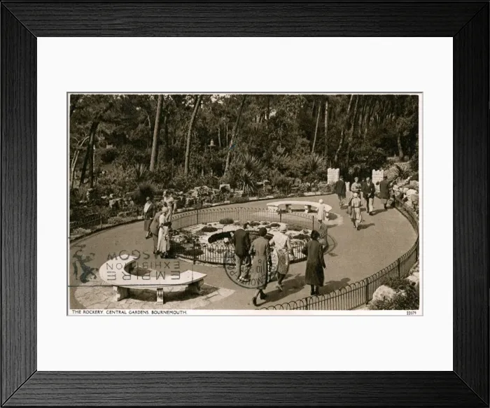 Framed Print : The Rockery, Central Gardens, Dorset Framed Print : The Rockery, Central Gardens, Dorset