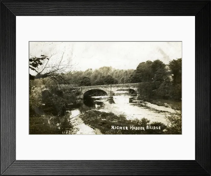 Framed Print : Higher - Upper Hodder Bridge, Near Barrow, Lancashire Framed Print : Higher - Upper Hodder Bridge, Near Barrow, Lancashire