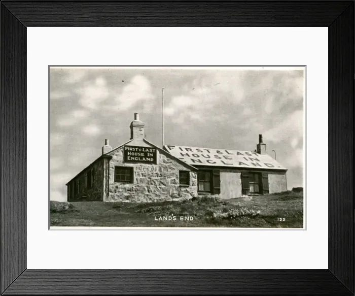 Framed Print : First & Last House in England, Lands End, Cornwall Framed Print : First & Last House in England, Lands End, Cornwall