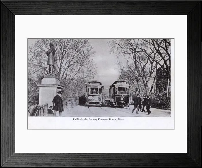 Framed Print : Public Garden subway entrance, Boston, Massachusetts, USA Framed Print : Public Garden subway entrance, Boston, Massachusetts, USA