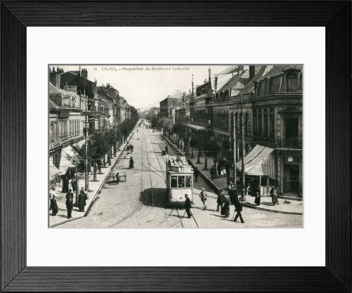 Framed Print : View of the Boulevard Lafayette, Calais, France Framed Print : View of the Boulevard Lafayette, Calais, France