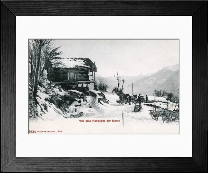 Framed Print : Scene near Randogne, Sierre, Valais, Switzerland Framed Print : Scene near Randogne, Sierre, Valais, Switzerland